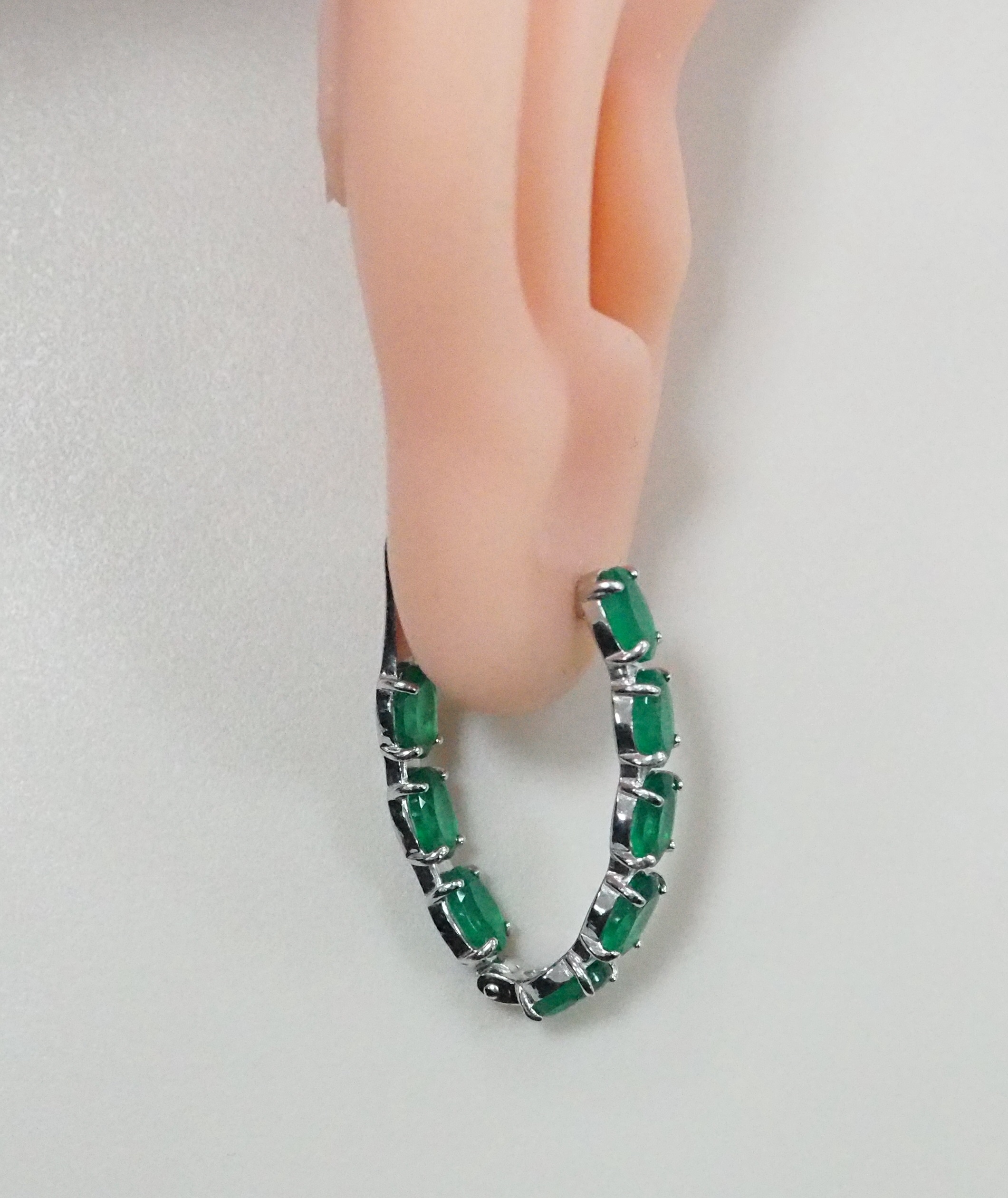 Серебряные серьги с агатами